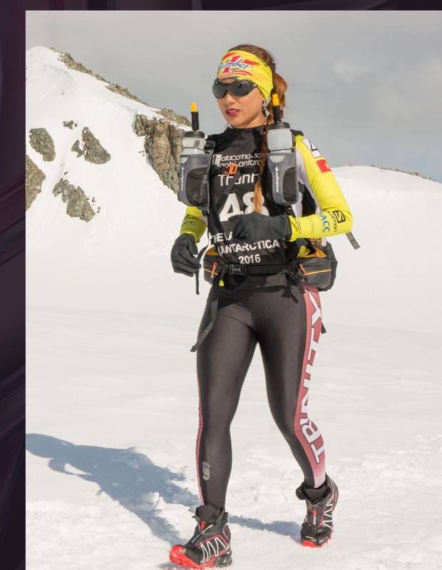 Thanh Vu racing in Antarctica, 2016